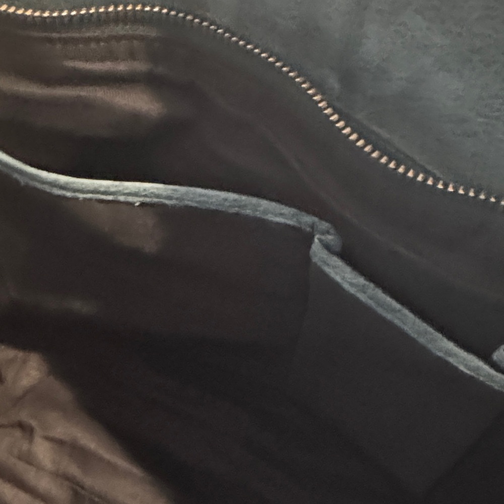 latico Navy Blue Leather Tote with Detachable Strap - Picture 3 of 15